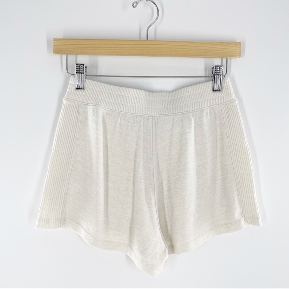 NWT Rag & Bone Lounge Pajama Set Nigthwear Knit Top Shorts Off White Beige XS - Picture 14 of 16